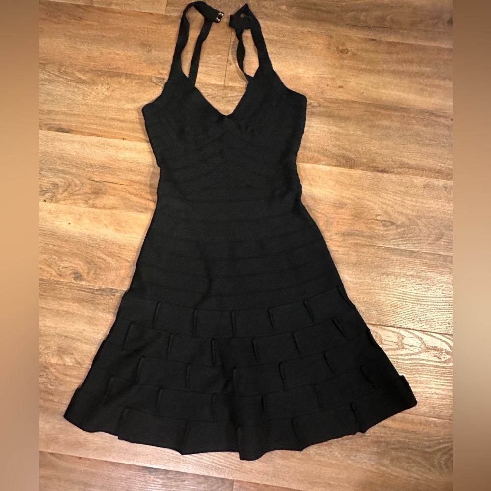 Black Herve leger dress barely work size small